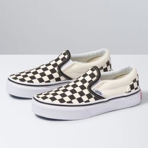 NWT VANS KIDS CHECKERBOARD SLIP-ON SHOES SIZE 3